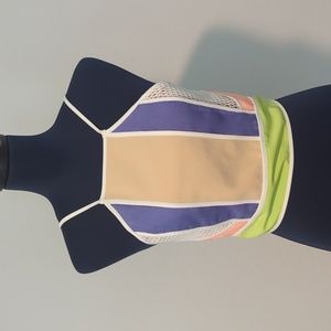 Endless rose color block crop top